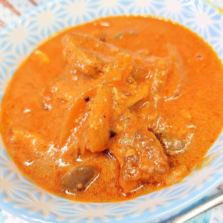 簡単♪(^^)豚肉とシメジのトマトクリーム煮♪